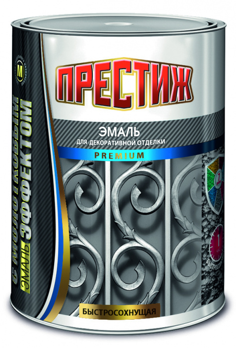 Эмаль молот/эф Престиж серебристо-зеленая 0,8 кг УЦЕНКА
