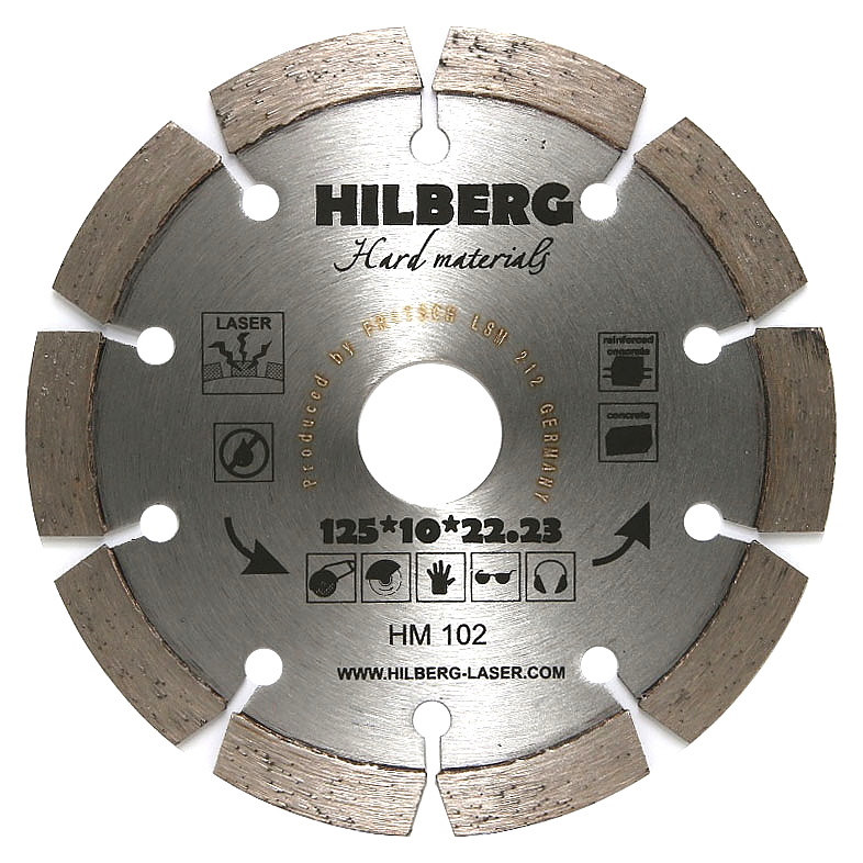 Диск алм 125х22,2 отрезной Hard Materials HM102 УЦЕНКА