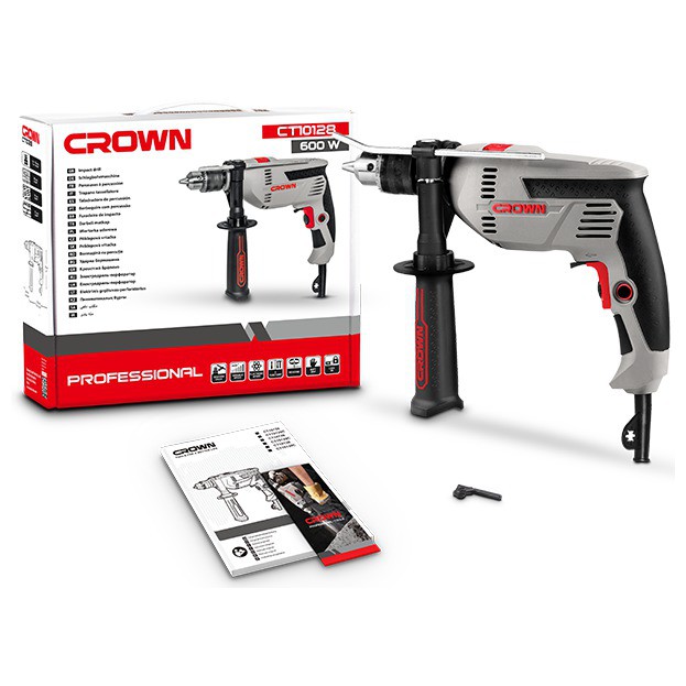 Дрель ударная CROWN CT10128 600 Вт 13мм