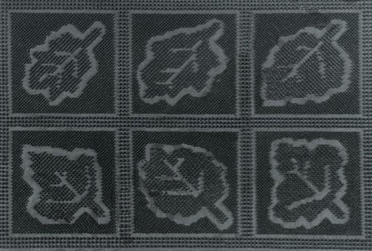 Коврик резин R/PIN MATS 40x60  Листья 5мм УМ