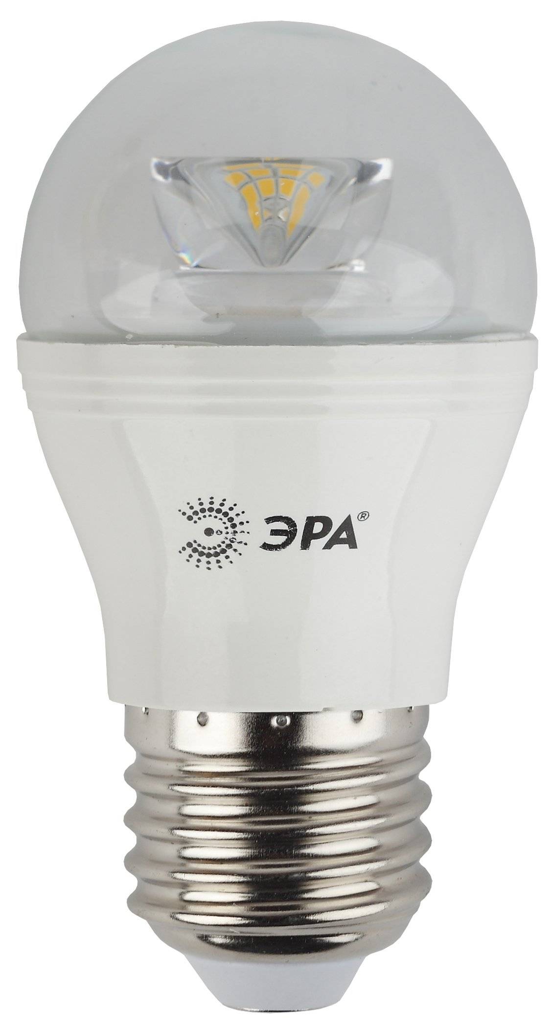 Лампа светодиод ЭРА LED smd P45-7W-840-E27-Clear