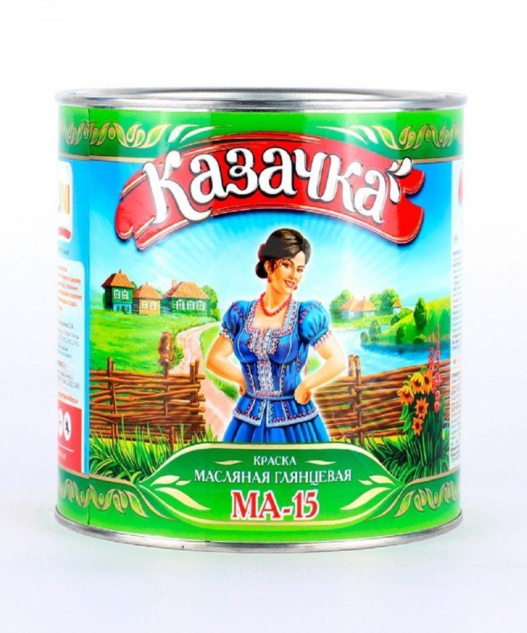 Эмаль Казачка 1,9 кг черная МА-15 УЦЕНКА