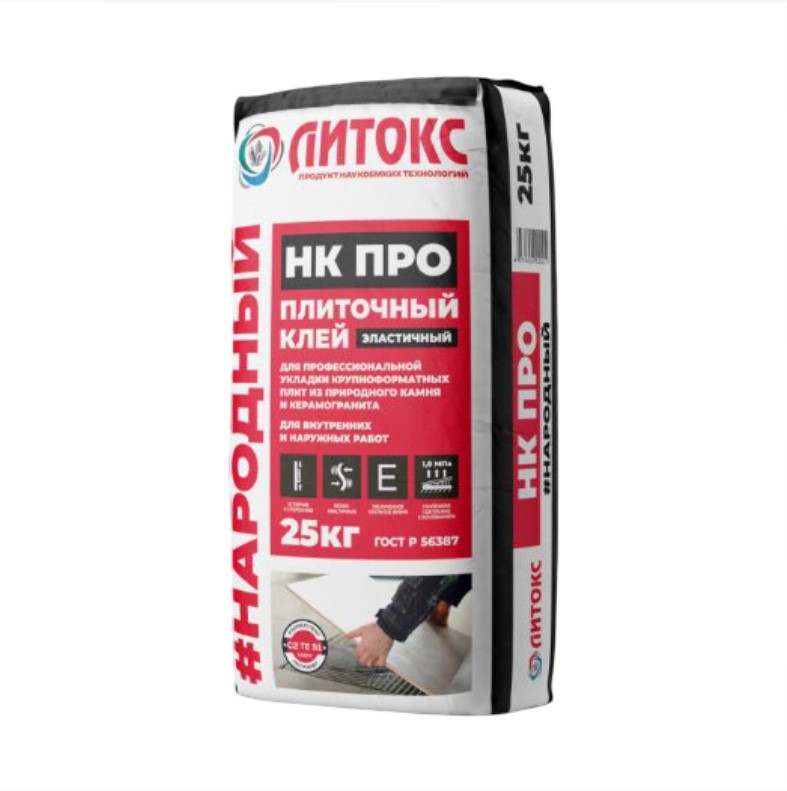 Клей NK pro плиточный высокодеформативный 25 кг Литокс