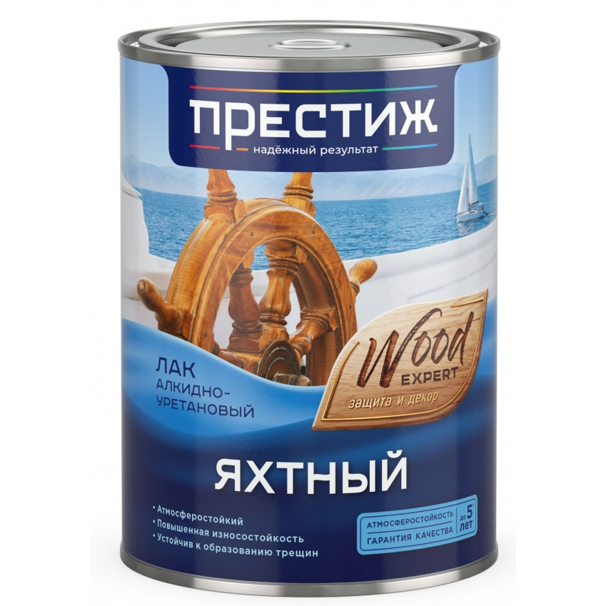 Лак яхтный Престиж алкидно-уретановый 0.9 кг п/матовый
