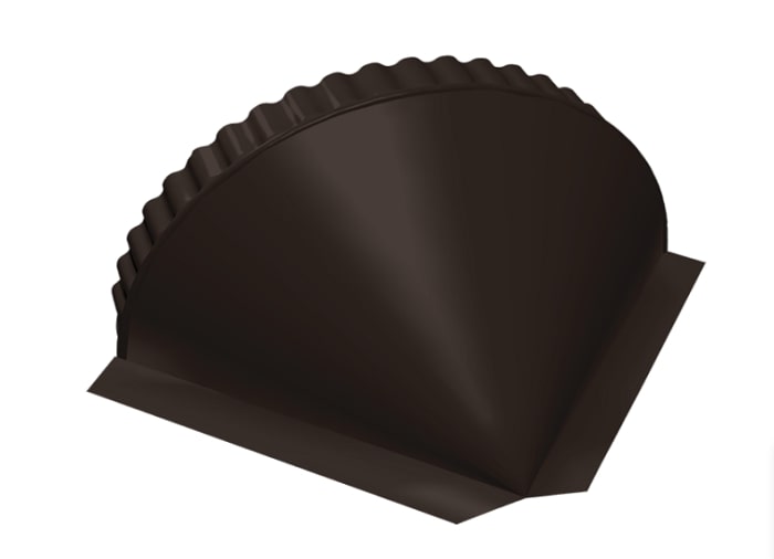 Заглушка конька круглого конусная (ПЭ-01-RR32-0,5) Satin
