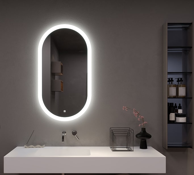 Зеркало LED AQVA DE MARCO 100х55 Fly гориз.