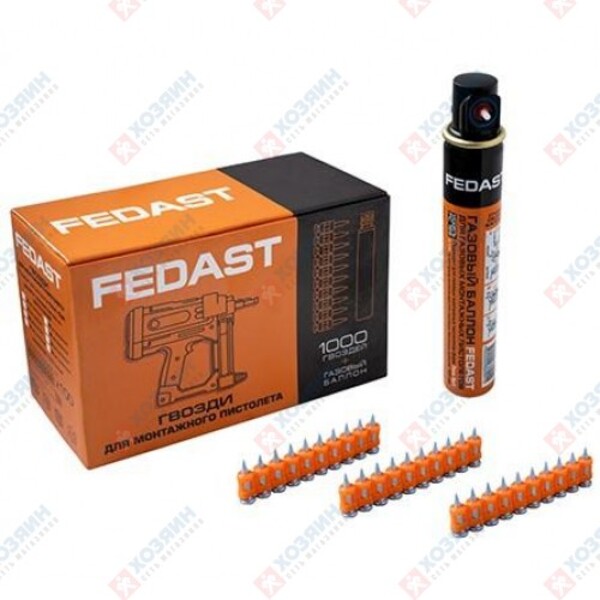Гвозди по бетону Fedast 3,0х19(1000шт) fd3019mg без баллона