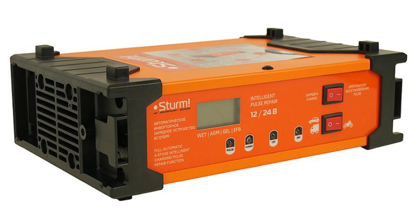 Зарядное устройство инвертор Sturm BC1210PR 12/24B 10-100Ач