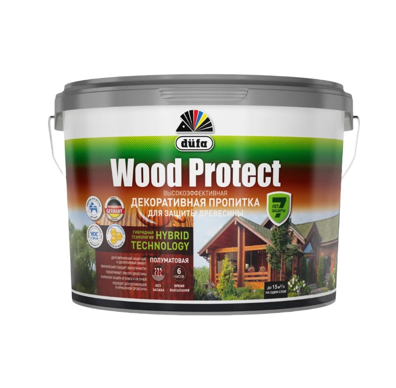 Пропитка декор для древесины Dufa Wood Protect палисандр 9л
