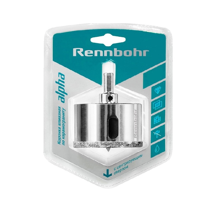 Коронка алмазная 75мм Rennbohr 676275 УЦЕНКА