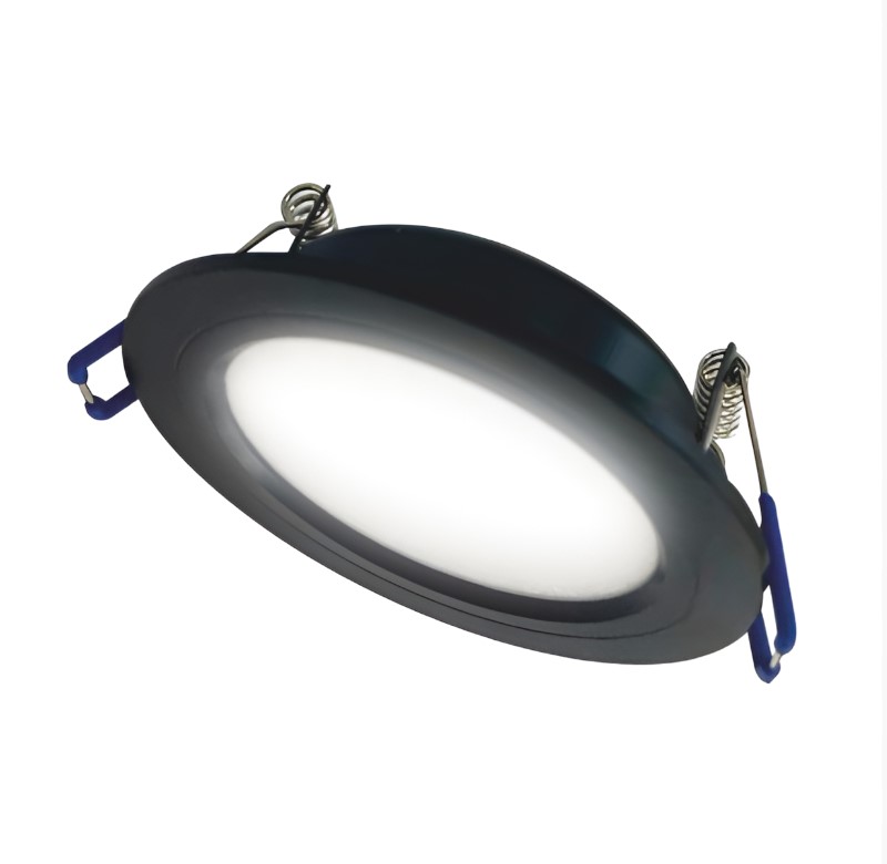 Светильник с/д точечный LE LED DLRL WH 12W D114 4000K (50), цв черный