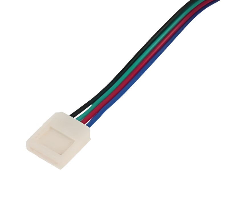 Коннектор для с/д ленты 12В RGB IP20 (1 клипса с проводом)