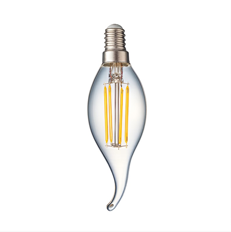 Лампа F-LED СВ35 20W свеча на ветру филагмент Е14 4500К
