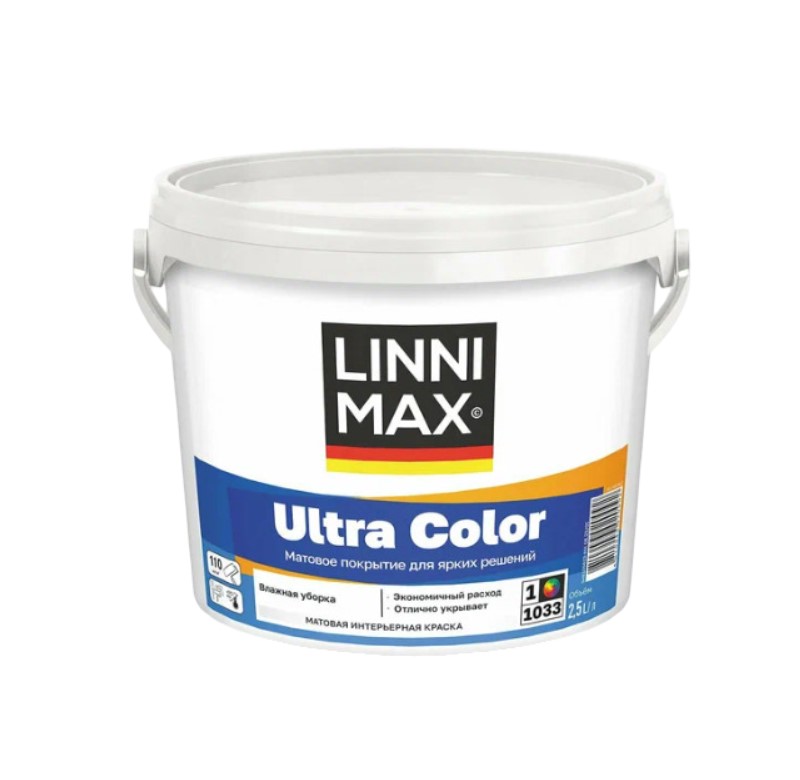 Краска в/д ЛИННИМАКС Ultra Color База 1  2,5л
