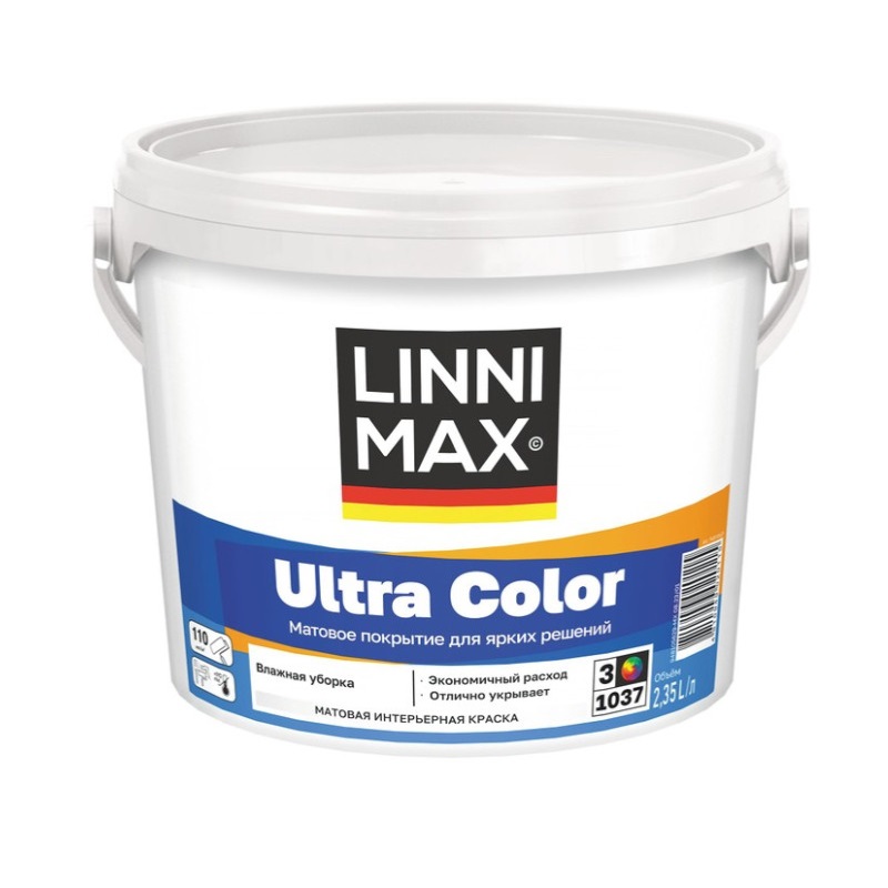 Краска в/д ЛИННИМАКС Ultra Color База 3  2,35л УЦЕНКА