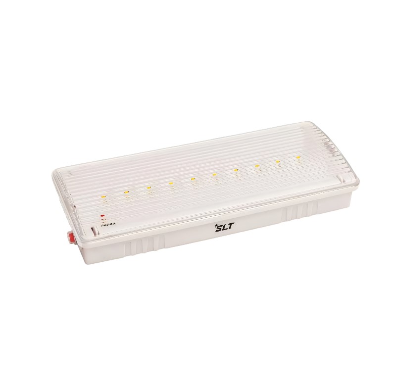 Светильник SLT аварийный PL-0130A  AC/DC: пост и непост режимы свечения IP 54